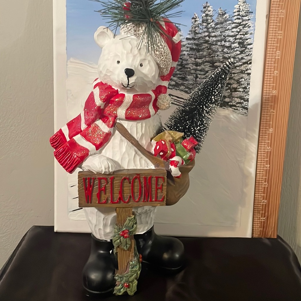 Christmas Welcome Polar Bear - New